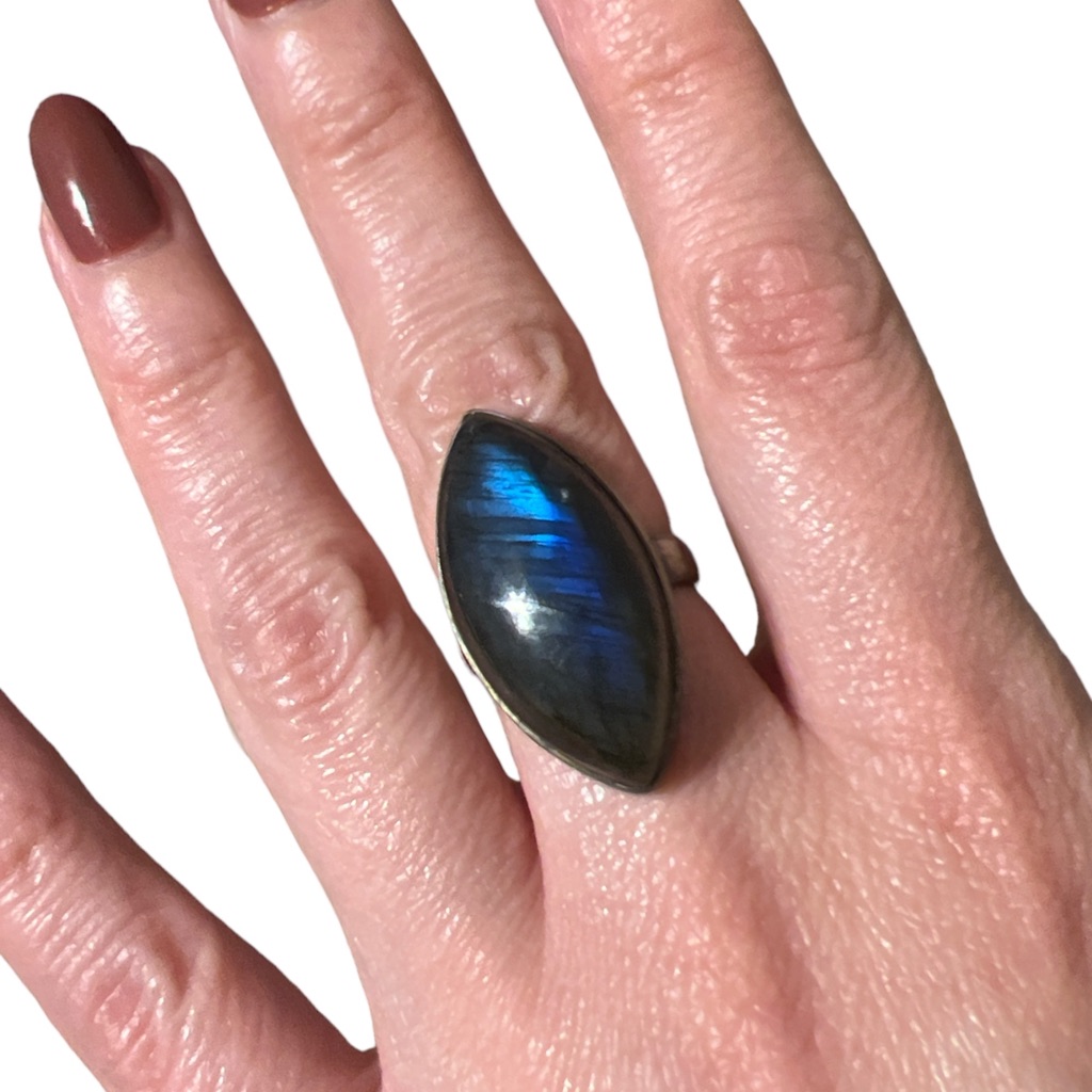 Labradorite 925 Sterling Silver Ring